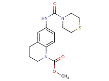 methyl 6-[(thiomorpholin-4-ylcarbonyl)amino]-3,4-dihydroquinoline-1(2H)-carboxylate