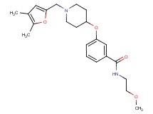 3-({1-[(4,5-dimethyl-2-furyl)methyl]-4-piperidinyl}oxy)-N-(2-methoxyethyl)benzamide