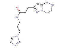 3-(4,5,6,7-tetrahydropyrazolo[1,5-a]pyrazin-2-yl)-N-[3-(1H-1,2,3-triazol-1-yl)propyl]propanamide hydrochloride