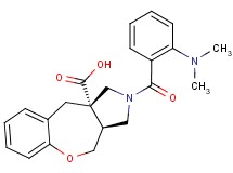 (3aS*,10aS*)-2-[2-(dimethylamino)benzoyl]-2,3,3a,4-tetrahydro-1H-[1]benzoxepino[3,4-c]pyrrole-10a(10H)-carboxylic acid