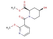 methyl (2R*,4S*)-4-hydroxy-1-[(2-methoxypyridin-3-yl)carbonyl]piperidine-2-carboxylate