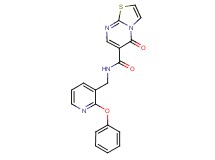 5-oxo-N-[(2-phenoxypyridin-3-yl)methyl]-5H-[1,3]thiazolo[3,2-a]pyrimidine-6-carboxamide