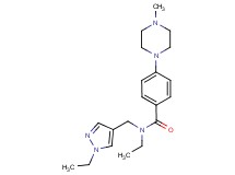 N-ethyl-N-[(1-ethyl-1H-pyrazol-4-yl)methyl]-4-(4-methylpiperazin-1-yl)benzamide