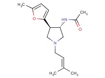 N-[(3S*,4R*)-1-(3-methyl-2-buten-1-yl)-4-(5-methyl-2-furyl)-3-pyrrolidinyl]acetamide