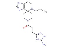 3-[3-oxo-3-(5-propyl-1,5,6,7-tetrahydro-1'H-spiro[imidazo[4,5-c]pyridine-4,4'-piperidin]-1'-yl)propyl]-1H-1,2,4-triazol-5-amine
