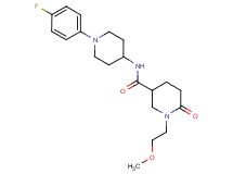 N-[1-(4-fluorophenyl)-4-piperidinyl]-1-(2-methoxyethyl)-6-oxo-3-piperidinecarboxamide