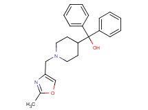 {1-[(2-methyl-1,3-oxazol-4-yl)methyl]-4-piperidinyl}(diphenyl)methanol