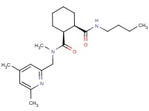 (1S*,2R*)-N'-butyl-N-[(4,6-dimethyl-2-pyridinyl)methyl]-N-methyl-1,2-cyclohexanedicarboxamide