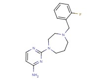 2-[4-(2-fluorobenzyl)-1,4-diazepan-1-yl]-4-pyrimidinamine