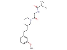 N-(2-{3-[2-(3-methoxyphenyl)ethyl]-1-piperidinyl}-2-oxoethyl)-2-methylpropanamide