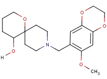 9-[(7-methoxy-2,3-dihydro-1,4-benzodioxin-6-yl)methyl]-1-oxa-9-azaspiro[5.5]undecan-5-ol