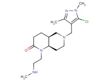 rel-(4aS,8aR)-6-[(5-chloro-1,3-dimethyl-1H-pyrazol-4-yl)methyl]-1-[2-(methylamino)ethyl]octahydro-1,6-naphthyridin-2(1H)-one dihydrochloride