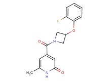 4-{[3-(2-fluorophenoxy)azetidin-1-yl]carbonyl}-6-methylpyridin-2(1H)-one