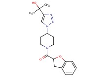 2-{1-[1-(2,3-dihydro-1-benzofuran-2-ylcarbonyl)-4-piperidinyl]-1H-1,2,3-triazol-4-yl}-2-propanol