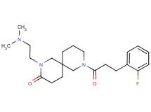 2-[2-(dimethylamino)ethyl]-8-[3-(2-fluorophenyl)propanoyl]-2,8-diazaspiro[5.5]undecan-3-one