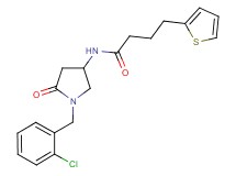 N-[1-(2-chlorobenzyl)-5-oxo-3-pyrrolidinyl]-4-(2-thienyl)butanamide