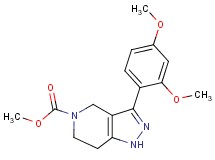 methyl 3-(2,4-dimethoxyphenyl)-1,4,6,7-tetrahydro-5H-pyrazolo[4,3-c]pyridine-5-carboxylate