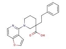 1-furo[3,2-c]pyridin-4-yl-3-(2-phenylethyl)piperidine-3-carboxylic acid