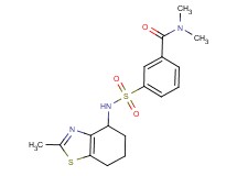 N,N-dimethyl-3-{[(2-methyl-4,5,6,7-tetrahydro-1,3-benzothiazol-4-yl)amino]sulfonyl}benzamide