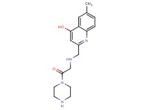 6-methyl-2-({[2-oxo-2-(1-piperazinyl)ethyl]amino}methyl)-4-quinolinol dihydrochloride
