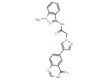 N-(1-methyl-1H-indazol-3-yl)-2-[4-(4-oxo-3,4-dihydroquinazolin-6-yl)-1H-pyrazol-1-yl]acetamide