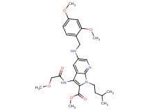methyl 5-[(2,4-dimethoxybenzyl)amino]-3-[(methoxyacetyl)amino]-1-(3-methylbutyl)-1H-pyrrolo[2,3-b]pyridine-2-carboxylate