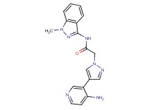 2-[4-(4-aminopyridin-3-yl)-1H-pyrazol-1-yl]-N-(1-methyl-1H-indazol-3-yl)acetamide
