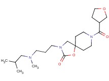 3-{3-[isobutyl(methyl)amino]propyl}-8-(tetrahydrofuran-3-ylcarbonyl)-1-oxa-3,8-diazaspiro[4.5]decan-2-one
