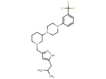 1-{1-[(5-isobutyl-1H-pyrazol-3-yl)methyl]-3-piperidinyl}-4-[3-(trifluoromethyl)phenyl]piperazine