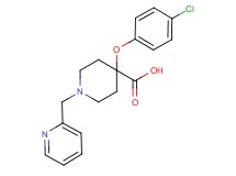 4-(4-chlorophenoxy)-1-(pyridin-2-ylmethyl)piperidine-4-carboxylic acid