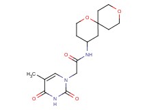 N-1,9-dioxaspiro[5.5]undec-4-yl-2-(5-methyl-2,4-dioxo-3,4-dihydropyrimidin-1(2H)-yl)acetamide