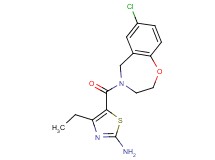 5-[(7-chloro-2,3-dihydro-1,4-benzoxazepin-4(5H)-yl)carbonyl]-4-ethyl-1,3-thiazol-2-amine