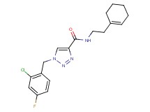 1-(2-chloro-4-fluorobenzyl)-N-[2-(1-cyclohexen-1-yl)ethyl]-1H-1,2,3-triazole-4-carboxamide