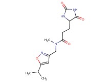 3-(2,5-dioxo-4-imidazolidinyl)-N-[(5-isopropyl-3-isoxazolyl)methyl]-N-methylpropanamide
