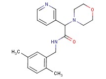 N-(2,5-dimethylbenzyl)-2-morpholin-4-yl-2-pyridin-3-ylacetamide