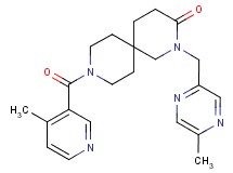 2-[(5-methylpyrazin-2-yl)methyl]-9-[(4-methylpyridin-3-yl)carbonyl]-2,9-diazaspiro[5.5]undecan-3-one