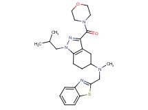 N-(1,3-benzothiazol-2-ylmethyl)-1-isobutyl-N-methyl-3-(4-morpholinylcarbonyl)-4,5,6,7-tetrahydro-1H-indazol-5-amine