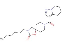 3-hexyl-8-(4,5,6,7-tetrahydropyrazolo[1,5-a]pyridin-3-ylcarbonyl)-1-oxa-3,8-diazaspiro[4.5]decan-2-one