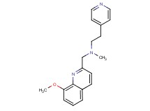N-[(8-methoxyquinolin-2-yl)methyl]-N-methyl-2-pyridin-4-ylethanamine