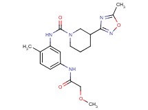 N-{5-[(methoxyacetyl)amino]-2-methylphenyl}-3-(5-methyl-1,2,4-oxadiazol-3-yl)piperidine-1-carboxamide