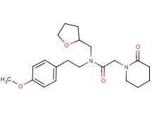 N-[2-(4-methoxyphenyl)ethyl]-2-(2-oxopiperidin-1-yl)-N-(tetrahydrofuran-2-ylmethyl)acetamide