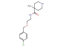 N-{2-[(4-chlorobenzyl)oxy]ethyl}-4-methyl-4-piperidinecarboxamide hydrochloride