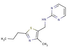 N-[(4-methyl-2-propyl-1,3-thiazol-5-yl)methyl]pyrimidin-2-amine
