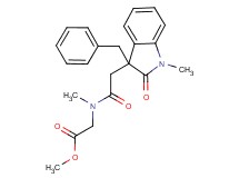methyl [[(3-benzyl-1-methyl-2-oxo-2,3-dihydro-1H-indol-3-yl)acetyl](methyl)amino]acetate