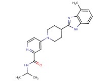 N-isopropyl-4-[4-(4-methyl-1H-benzimidazol-2-yl)-1-piperidinyl]-2-pyridinecarboxamide
