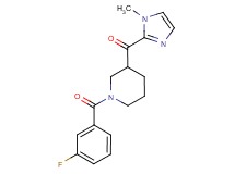 [1-(3-fluorobenzoyl)-3-piperidinyl](1-methyl-1H-imidazol-2-yl)methanone