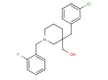 [3-(3-chlorobenzyl)-1-(2-fluorobenzyl)-3-piperidinyl]methanol