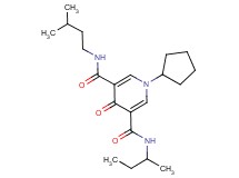 N-(sec-butyl)-1-cyclopentyl-N'-(3-methylbutyl)-4-oxo-1,4-dihydro-3,5-pyridinedicarboxamide