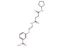 3-(2-{[4-(cyclopentylamino)-4-oxobutanoyl]amino}ethoxy)benzoic acid