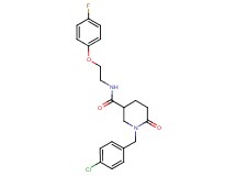 1-(4-chlorobenzyl)-N-[2-(4-fluorophenoxy)ethyl]-6-oxo-3-piperidinecarboxamide